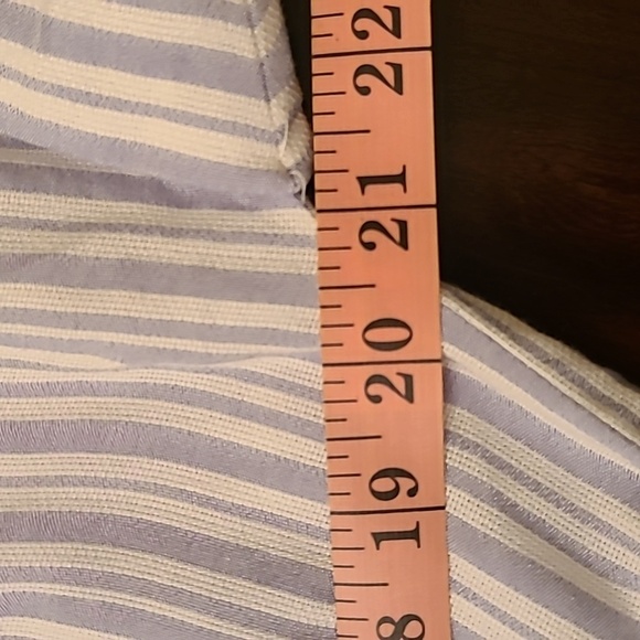 V BY VIOLET WEEKEND Women's Blue/White Striped Jumpsuit - Size 12 - Picture 15 of 15